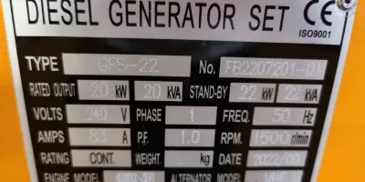 Generador 20 kvA monofásico - GoPower · Herramientas y Maquinas Industriales