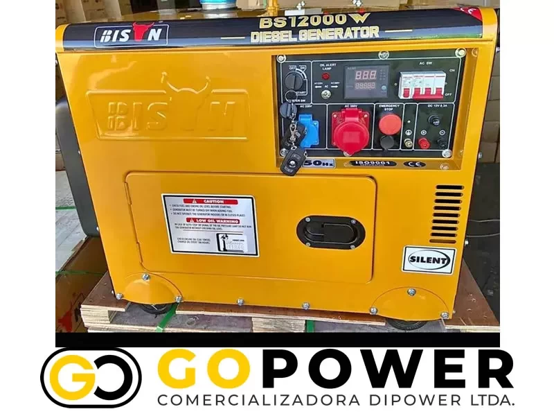 Generador Eléctrico Diésel 7Kva - Imagenes GoPower · Herramientas y Maquinas Industriales