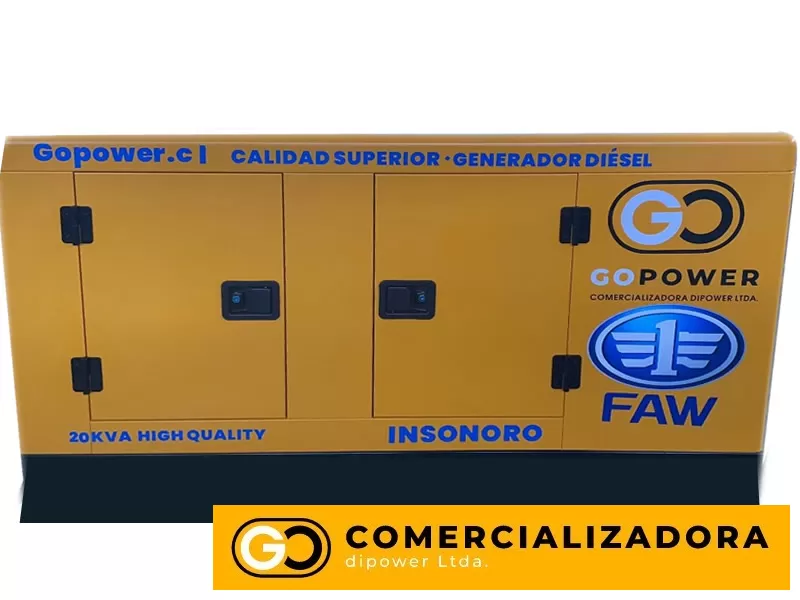 Generador monofásico diésel 20 kvA = 20.000W - Imagenes GoPower · Herramientas y Maquinas Industriales