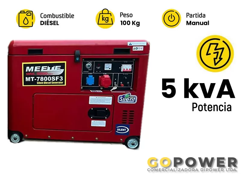 Generador diésel de 5 kva trifásico - GoPower · Herramientas y Maquinas Industriales 